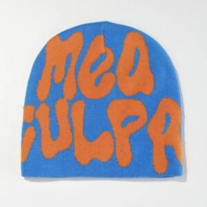 Mea Culpa Fun Day Beanie Blue And Orange