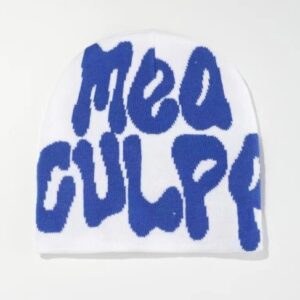 Mea Culpa Fun Day Beanie Blue And White