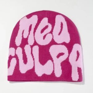 Mea Culpa Fun Day Beanie Dark Pink