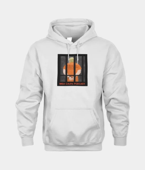 Mea Culpa Podcast Hoodie White