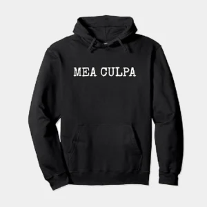 Mea Culpa Pullover Hoodie Black