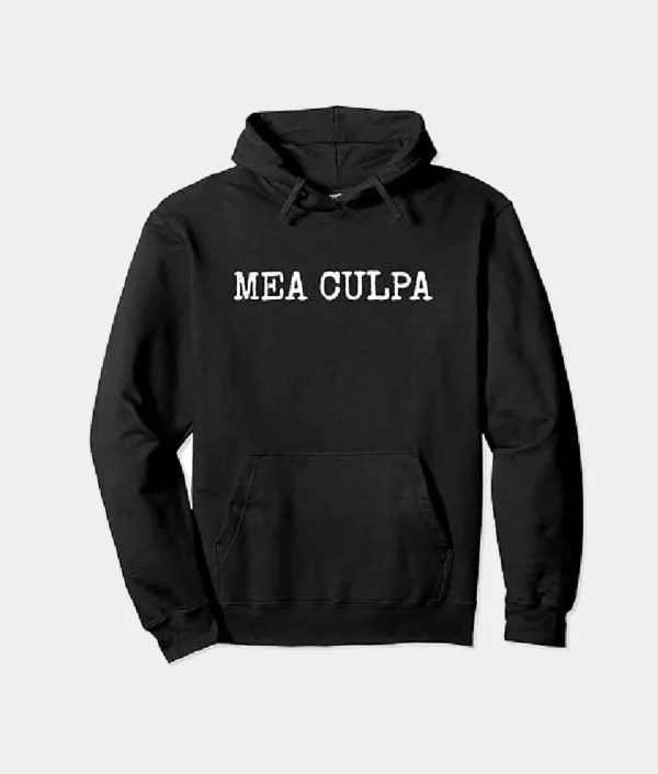 Mea Culpa Pullover Hoodie Black