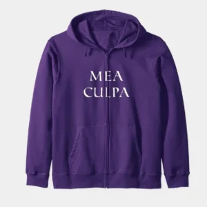 Mea Culpa Zip Hoodie Purple