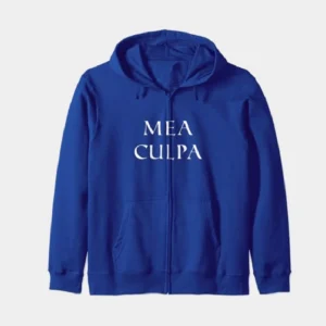 Mea Culpa Zip Hoodie Royal Blue